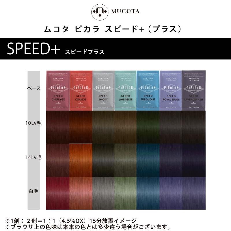 PiCoLoR MUCOTA ムコタ ピカラスピード 全14種 40ml ヘアカラー