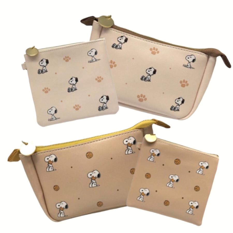 SNOOPY スヌーピー フラットポーチ ミニポーチ 2点セット おまけ