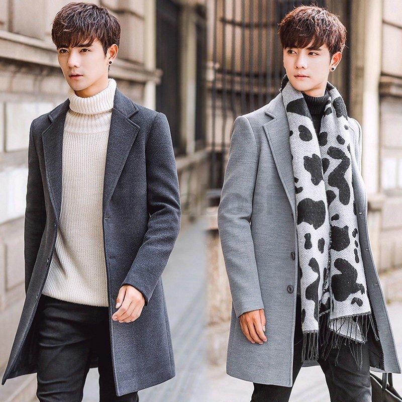 コート トレンチコート メンズ チェスターコート ロング丈 スリム M 5xl 超大きいサイズ アウター メンズファッション メンズフ 秋冬 18新作 メーカー直送