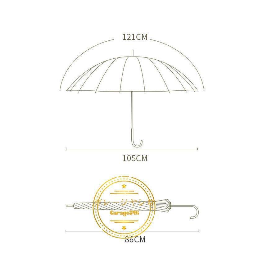 傘 長傘 レディース おしゃれ グラスファイバー傘 雨傘 日傘 ワンタッチ 梅雨対策 耐風 可愛い 撥水加工 16本骨 シンプル 折れにくい 晴雨兼用｜amistad-2｜10