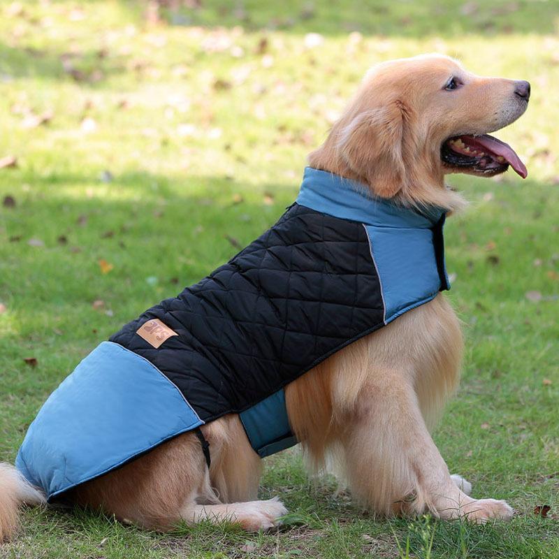 犬用ベスト ダウン風ベスト犬用アウター ペット服 ダウンジャケット風 ジャンパー ドッグウェア 冬服 大型犬 お出掛け かわいい 柴犬 防寒 温かい｜amistad-2｜11