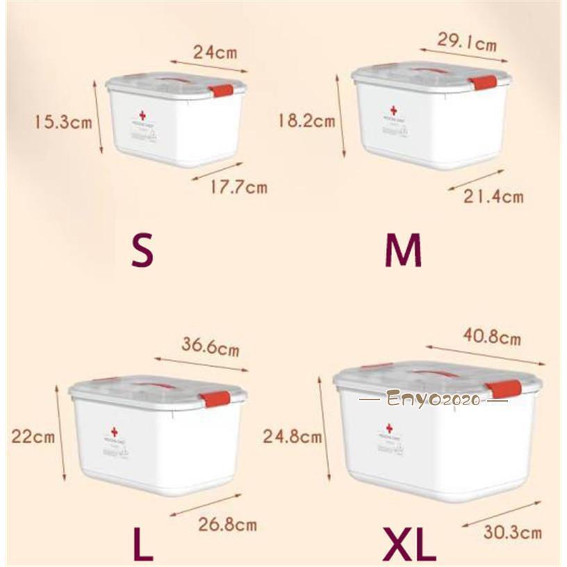 救急箱 薬箱 メディカルボックス 大容量 多機能 応急処置 家庭用 車載用 取っ手付き 透明 薬入れ 仕切り 小さいサイズ 大きいサイズ 便利 丈夫｜amistad-2｜02