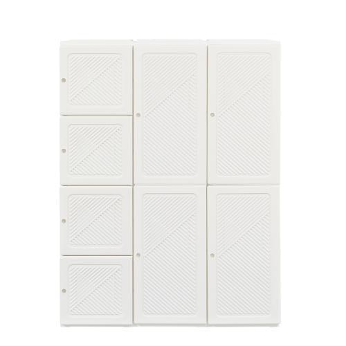 【幅104*高さ170cm茶色透明扉】ワードローブ クローゼット 一体折りたたみ式 収納 扉付き 洋服ダンス 簡単組立 大容量 衣類 雑物 省スペース 新生活 おしゃれの画像
