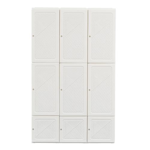 【幅104*高さ170cm茶色透明扉】ワードローブ クローゼット 一体折りたたみ式 収納 扉付き 洋服ダンス 簡単組立 大容量 衣類 雑物 省スペース 新生活 おしゃれの画像
