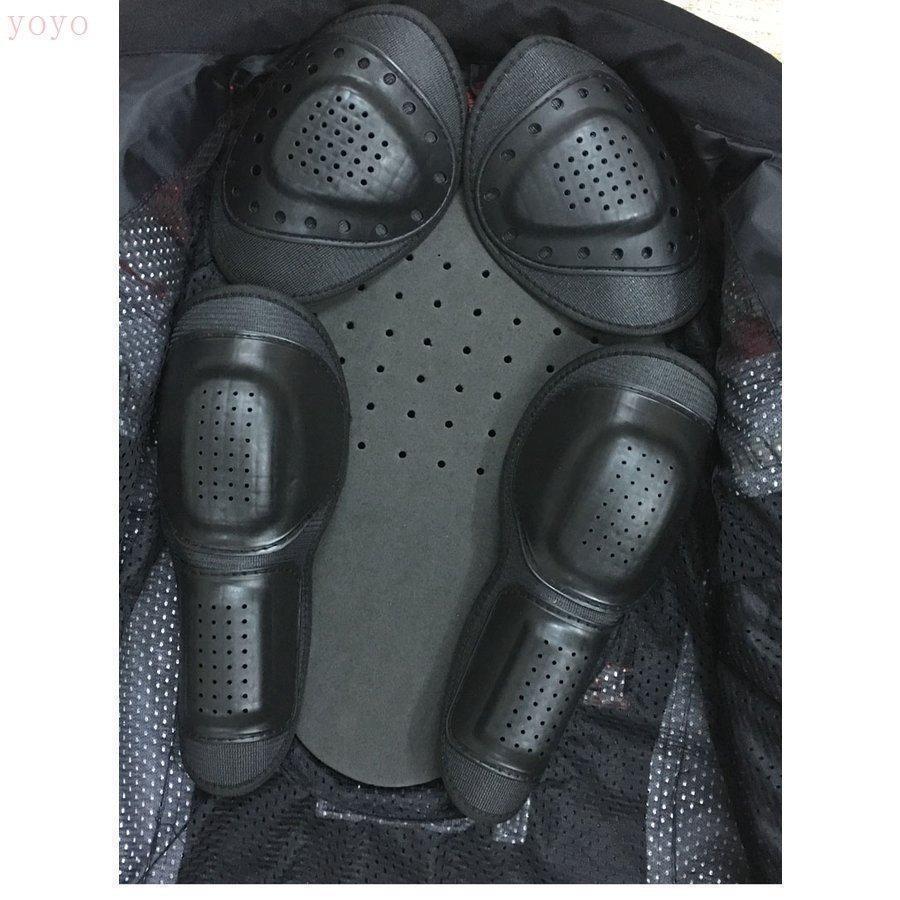 バイク ジャケット新型 夏用 通気 ライダースジャケット メッシュ グリーンのジャケット付く バイク ウェアプロテクター装備_9