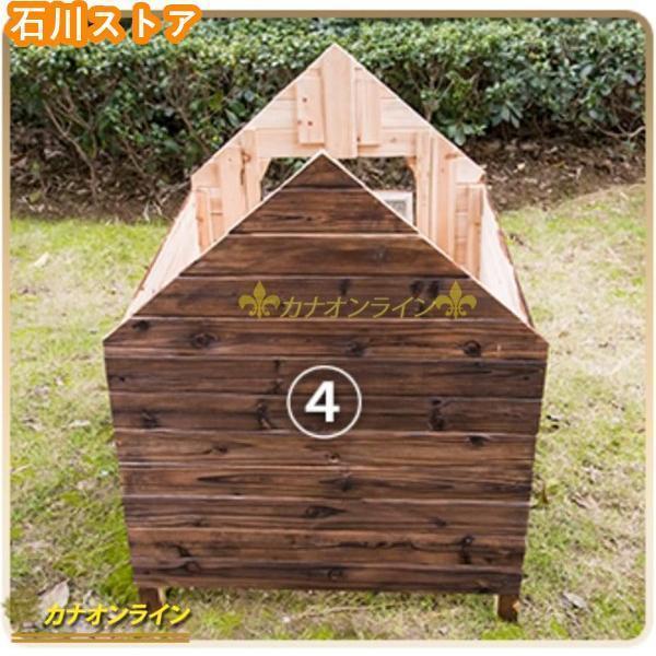 北欧 犬小屋 屋外用 大型犬 木製 ドア付きの大型屋外 犬舎 中型犬 小型犬 猫ハウス ペット犬の小屋 全天候型 組立式_17