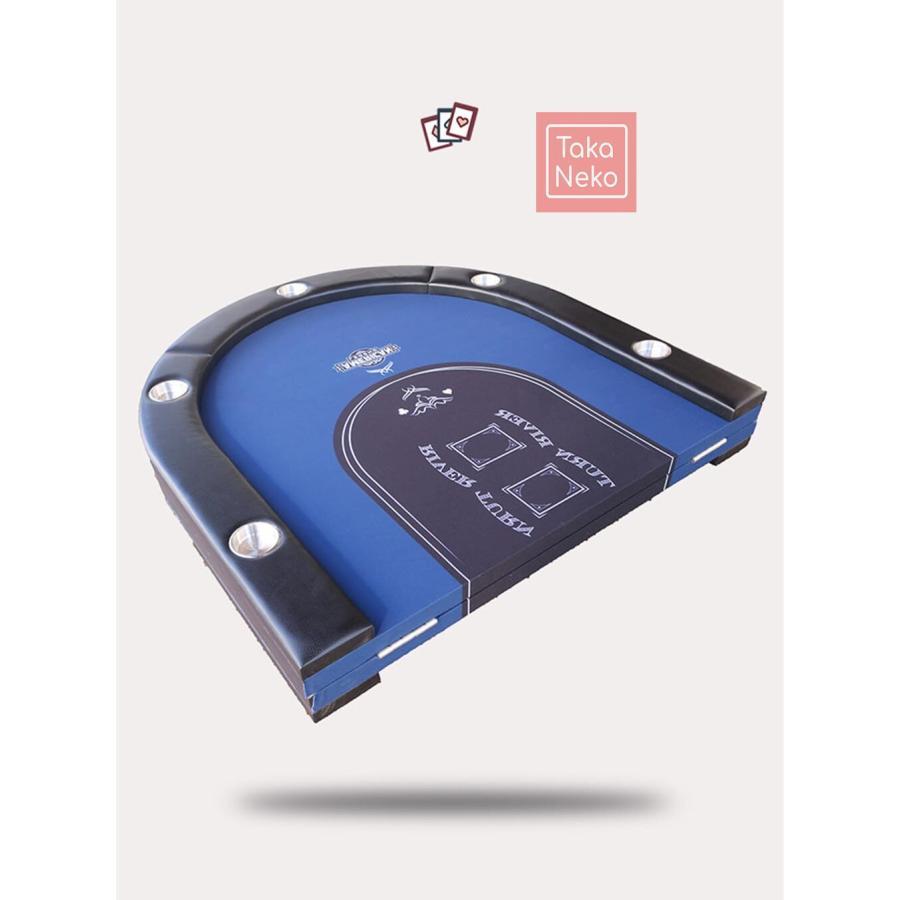ポーカーテーブル トップ カップホルダー付き カジノ テキサス