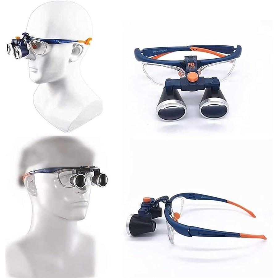 歯科ルーペ 2.5x 3.5x 双眼拡大鏡手術外科医療手術拡大鏡 : AMISTAD