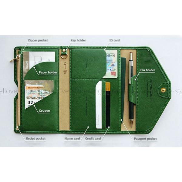 新作 春夏 人気 パスポート チケット ケース 多機能 財布 小銭入れ カード入れ 薄型 マルチケース おしゃれ  定番 オフィス｜amistad-2｜02