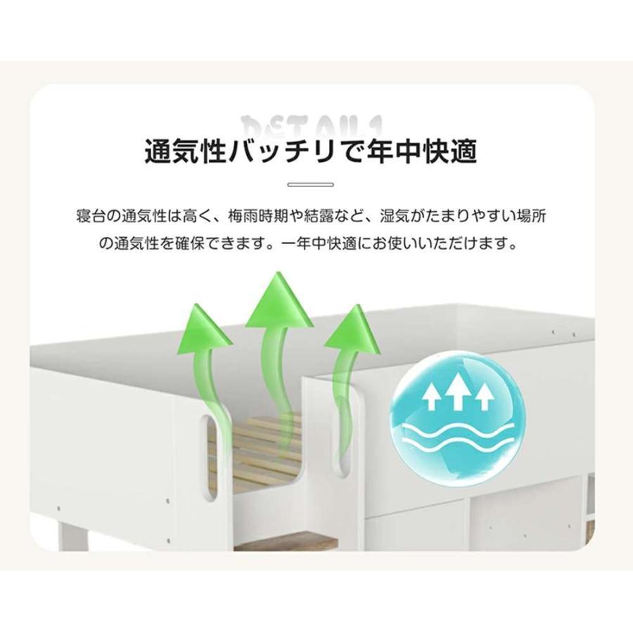 2段ベッド 二段ベッド はしご パイプ パイプベッド ハイタイプ ミドルタイプ ア_11