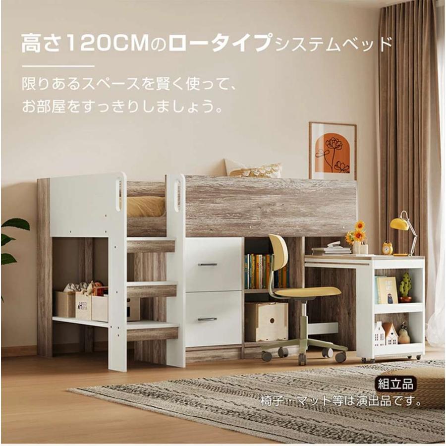 2段ベッド 二段ベッド はしご パイプ パイプベッド ハイタイプ ミドルタイプ ア_1