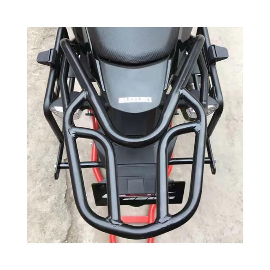 スズキ 用 リア キャリアGSX250R ブラック 黒 スチール 製 汎用 社外品