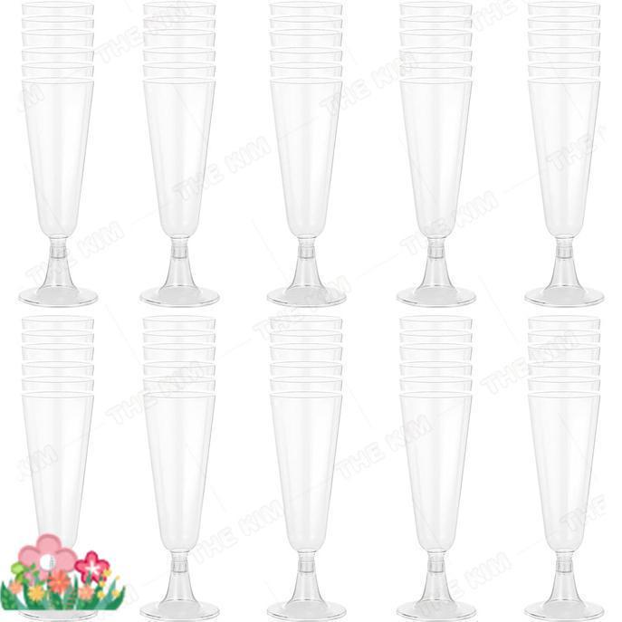 ワイングラス 使い捨て 100個 140ml シャンパングラス プラスチック