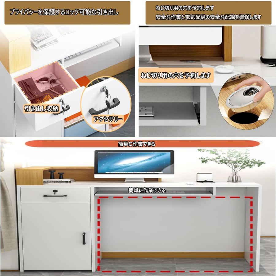 レジ カウンター テーブル バー 受付カウンター レジ ショップ 小さなインターネット セレブ トレンディなショップ モダン シンプル カウンター ショップ_8