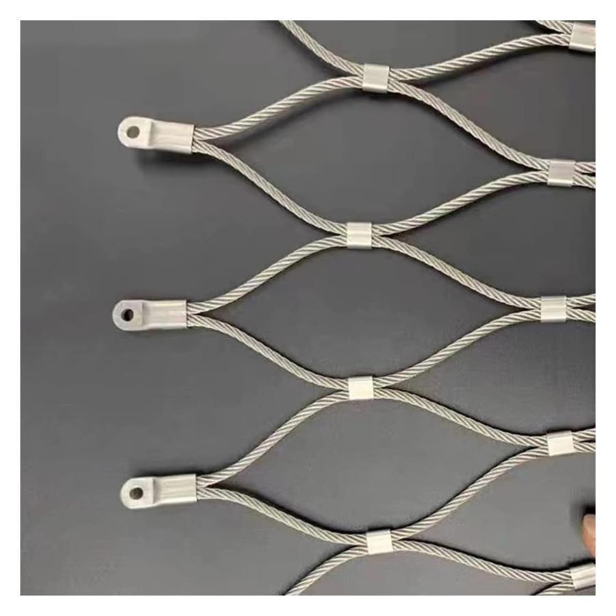 金網フェンス 304 ステンレス鋼ロープネット、メッシュ穴 10 センチ