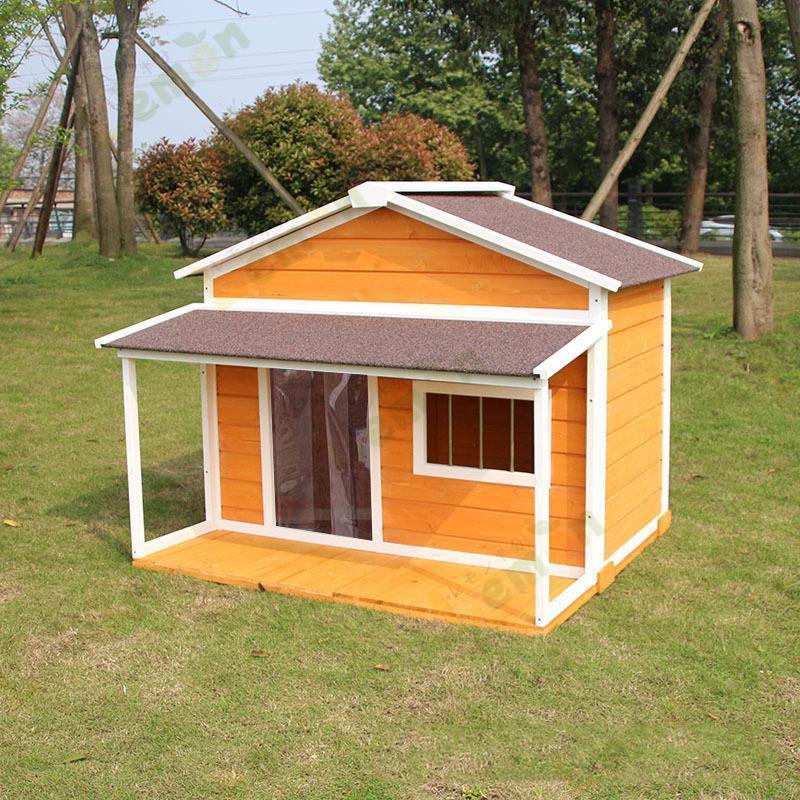 犬小屋 ドッグハウス 室外 ペットハウス 屋外 木製 大型犬用 超大型犬 