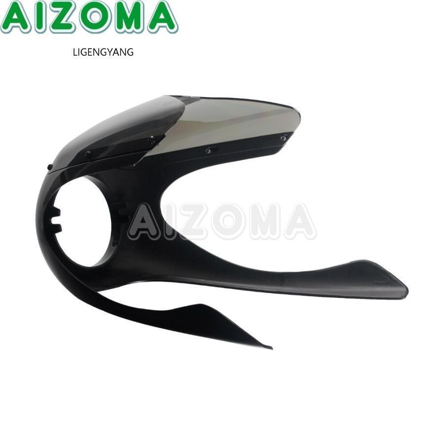 スプリントカウル（ジェットブラック） ハーフロケットカウルハーフカウルアッパーカウルフロントカウル