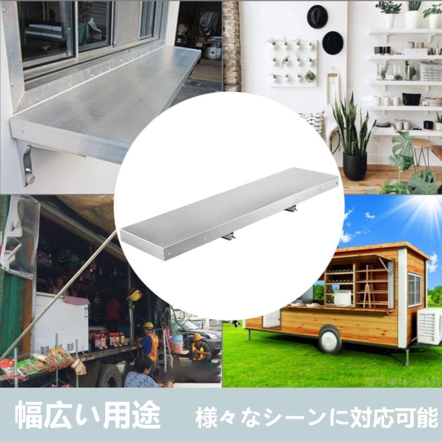 ウォールラック 業務用 高耐荷重 ステンレス製 折りたたみ式 吊り棚