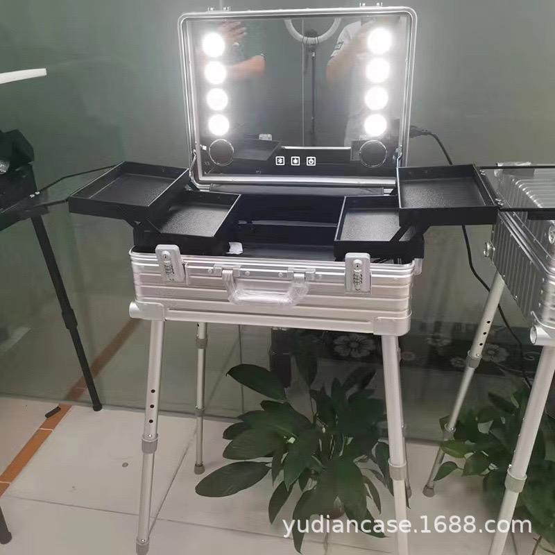 メイクボックス 鏡付き 大容量 ハリウッドミラー スーツケース