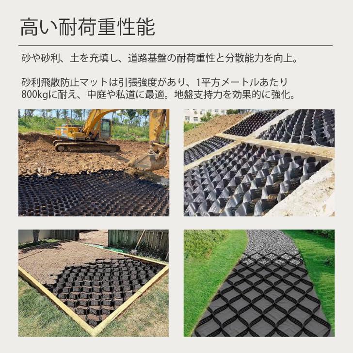 砂利保護材 砂利固定材 マット 砂利地盤安定材 砂利/土壌ジオ/泥/砂用