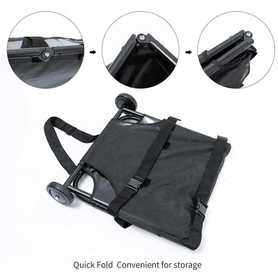 ペット動物輸送ストレッチャー、45x22インチペットトロリー獣医輸送ストレッチャー、ノイズレスホイール付き折りたたみ動物ストレッチャー犬輸送_5