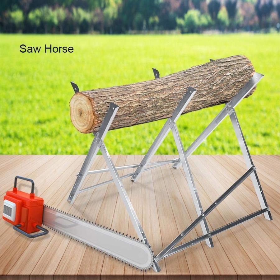 のこぎりの馬、折りたたみのこぎりの馬の丸太切断スタンド 薪サポートベンチ 150kg 容量 家庭用ワークショップの画像