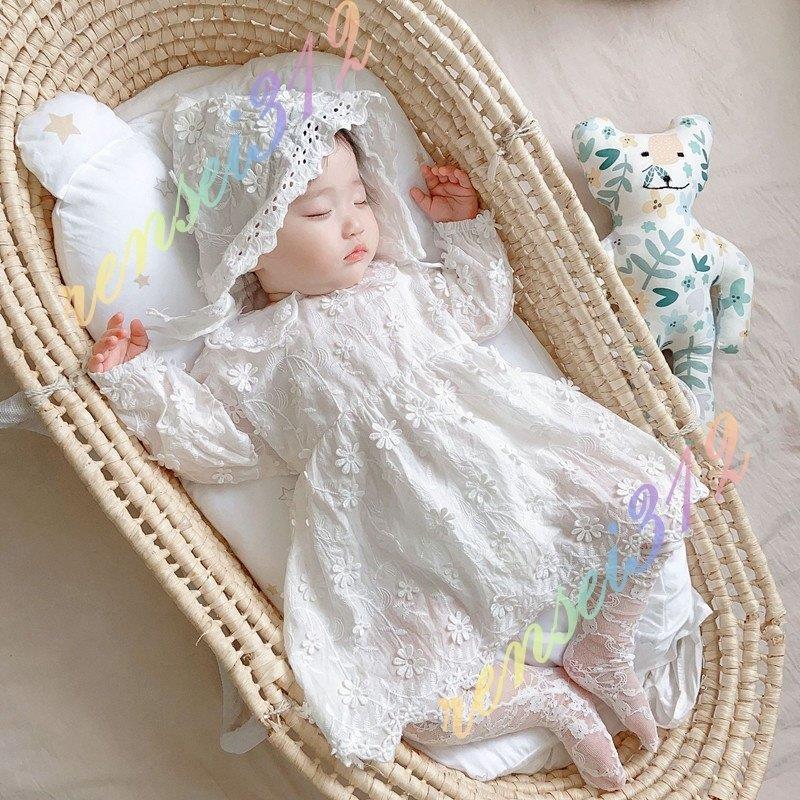 セレモニードレス ベビードレス 帽子付き お姫様 新生児 女の子ドレス 女の子 結婚式 フォーマル ベビー服 かわいい