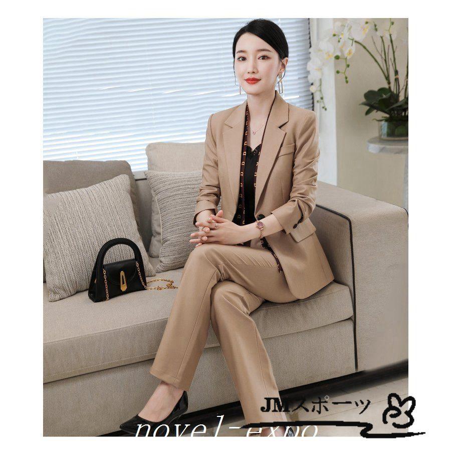 春新作パンツスーツ レディース S 2xl おしゃれ セットアップスーツ フォーマルスーツ 上下セット 入学式 結婚式 通勤 通販激安 セットアップ スーツ