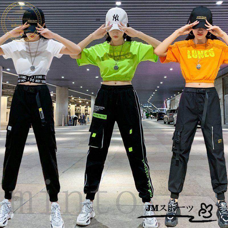 セットアップ レディース へそ出しtシャツ ショート丈 トップス カーゴパンツ ストリート系 原宿 ダンス衣装 ヒップホップ 韓国ファッション ジャズダンス Amic47c Jm スポーツ 通販 Yahoo ショッピング