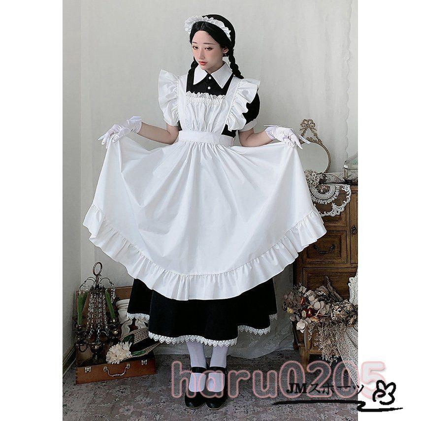 メイド服 ロング コスプレ衣装 長袖 エプロン クラシカル ロイヤルメイド レディース 大人用 イギリス風 フリル クラシカル 制服 喫茶店変装 ロング ワンピース Amiab01 Jm スポーツ 通販 Yahoo ショッピング