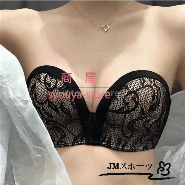 ブラジャー レディース ノンワイヤー 下着 肩紐なし カジュアル 快適 夏向けブラ 盛れる 通信販売