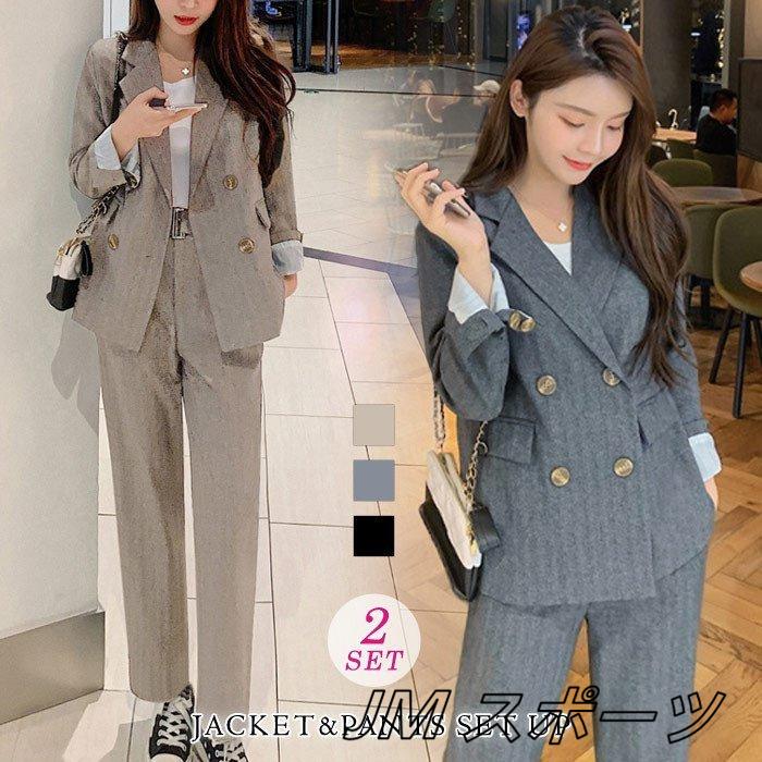 セットアップ レディース スーツ 春 夏 春夏 黒 ジャケット パンツスーツ 上下セット ブラック ベージュ グレー セレモニー フォーマル 代 30代 Ami Jm スポーツ 通販 Yahoo ショッピング