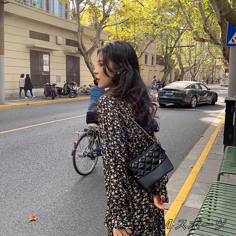 ワンピース 冬 花柄ワンピース 長袖ワンピース レディース 春夏秋冬 ロングワンピース マキシ きれいめ 着痩せ 韓国風 おしゃれ 大きいサイズ Ami Jm スポーツ 通販 Yahoo ショッピング