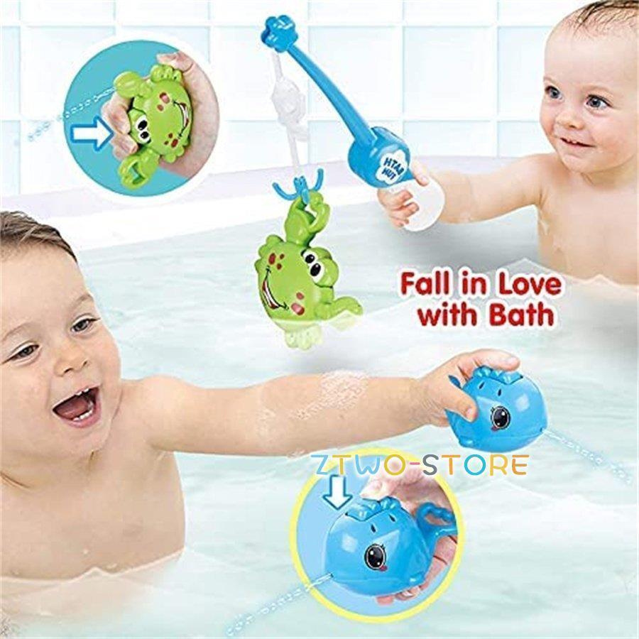 赤ちゃん お風呂 おもちゃ 魚釣りおもちゃ 子供 水遊び 水の知育 噴水 5点セット｜amistad-3｜03