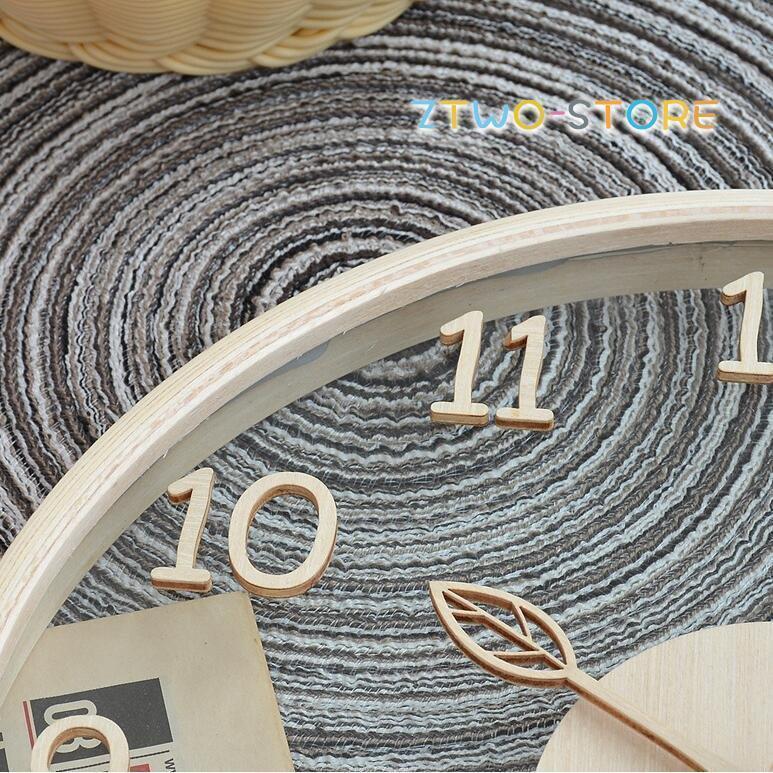 可愛い 壁掛け時計 見てやすい クロック 透明感 新居 掛け時計 部屋用 アクリル板 木製 おしゃれ 引越し 祝い 新築 静音 非電波 プレゼント ナチュラル｜amistad-3｜08
