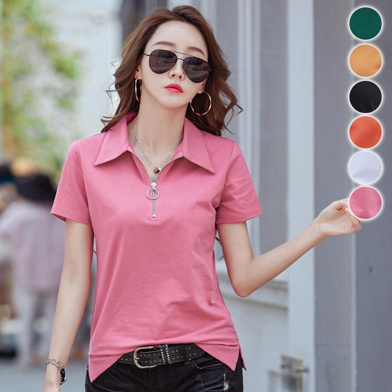 ハイクオリティな-ポロシャ•ツ Ｔシャツ Vネック レディース 半袖