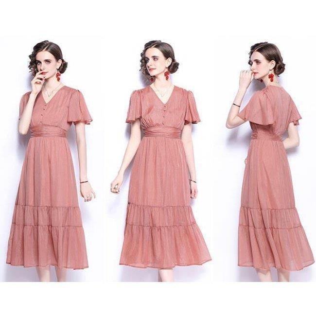 直送商品 30代 代 結婚式 ハイウェスト 半袖 体型カバー 着痩せ マキシワンピース 夏ワンピース レディース ロングワンピース ドレス 40代 新作 Ol 通勤 ワンピース サイズ 2xl Ppid Uinjkt Ac Id