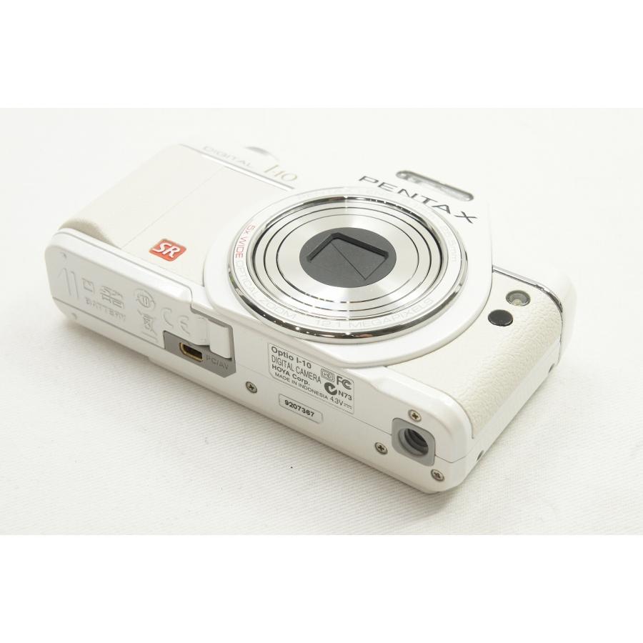 【適格請求書発行】美品 PENTAX ペンタックス Optio I-10 コンパクトデジタルカメラ パールホワイト 元箱付【アルプスカメラ】231202t｜amity0925｜04