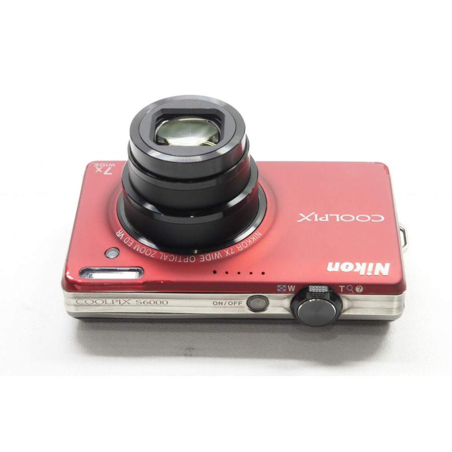 ケース.箱付き】Nikon COOLPIX S6000 レッドデジタルカメラ！ ケース