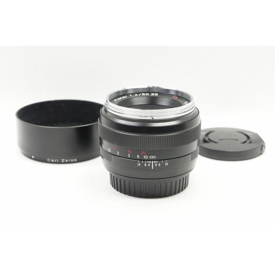 適格請求書発行】良品 Carl Zeiss Planar T* 50mm F1.4 ZE Canon EF 