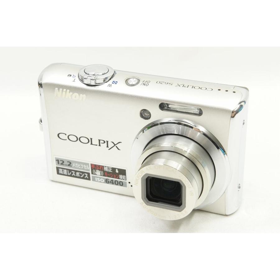 良品 Nikon ニコン COOLPIX S620 コンパクトデジタルカメラ シルバー