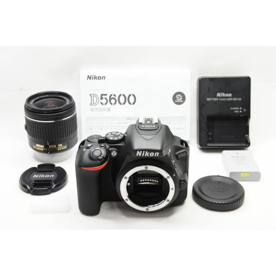 ニコン 【適格請求書発行】美品 Nikon D5600 ボディ + AF-P DX 18-55mm  