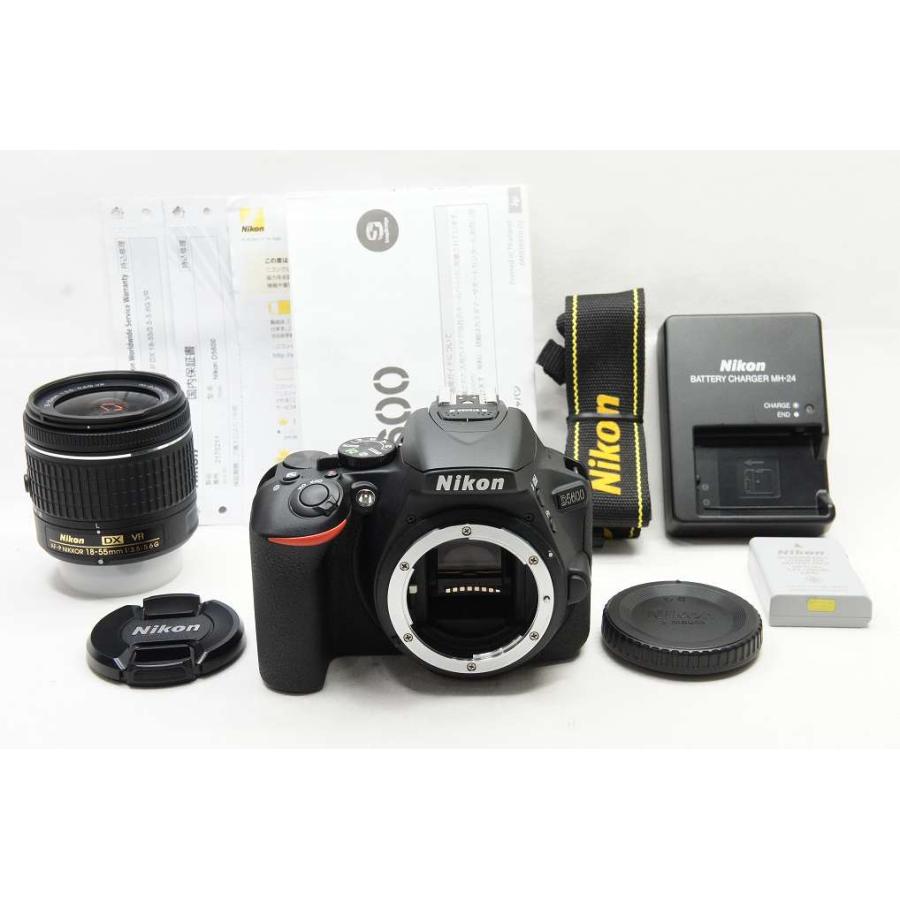 超美品】Nikonニコン 一眼レフ D5600 ズームキット※ショット数158