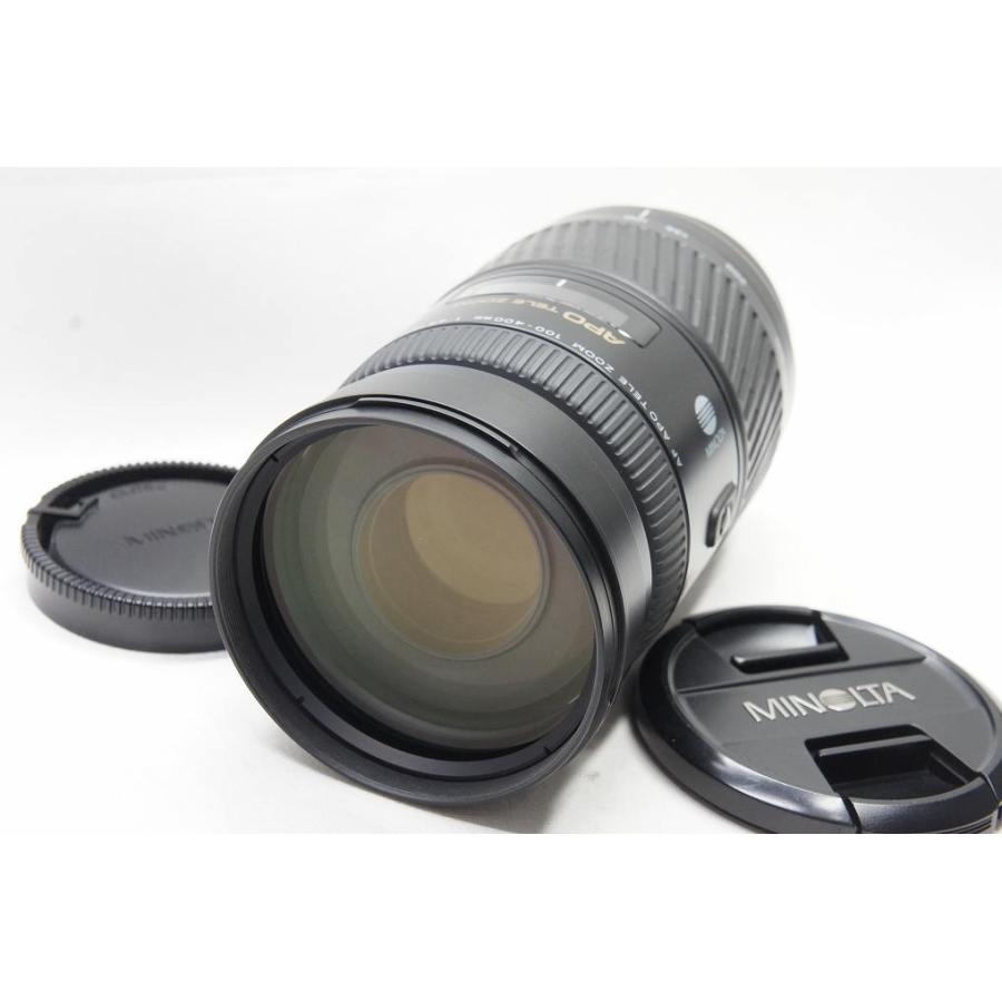 KONICA MINOLTA - ミノルタ AF APO TELE ZOOM 100-400mm：純正ケース付き MINOLTA (ミノルタ) AF APO TELE ZOOM 100-400/4.5-6.7 レンズ
