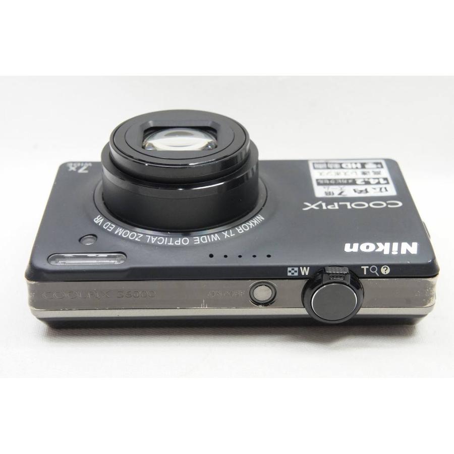 極美品】NIkon COOLPIX S6000 ブラック 動作確認済 光学7倍ズーム