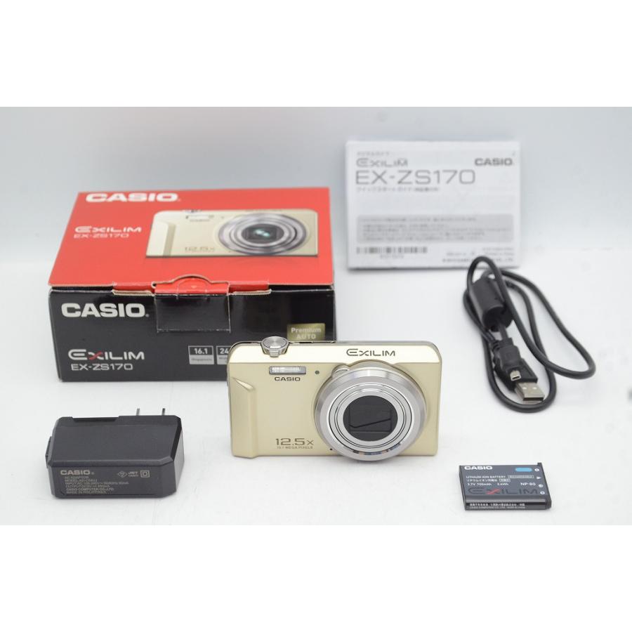 CASIO 【適格請求書発行】美品 カシオ EXILIM EX-ZS170