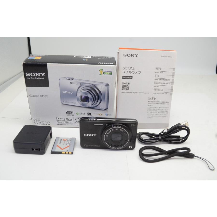 SONY ソニー Cyber-shot DSC-WX200 コンパクトデジタルカメラ ブラック