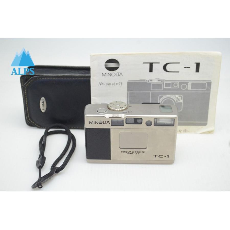 話題のMINOLTA TC-1 コンパクトフィルムカメラ ケース付き ジャンク品