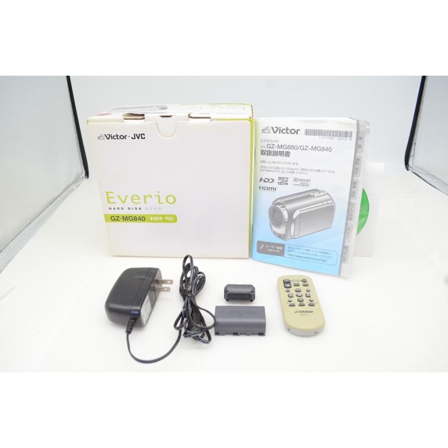 ケンウッド 美品 JVC Everio GZ-MG840 デジタルビデオカメラ レッド 元