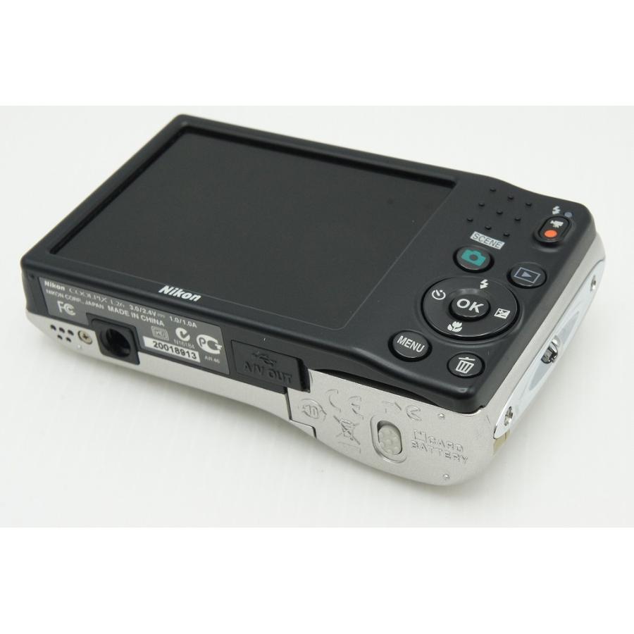 ニコン（Nikon） 美品 COOLPIX L26 シルバー コンパクトデジタルカメラ